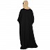 Black Kaftan with designer cuff Sleeves 