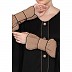 Black Kaftan with designer cuff Sleeves 