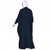 Fashionable Kaftan abaya with white lace - Teal
