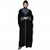 Shirt collar Dual color Kaftan -Black-Grey
