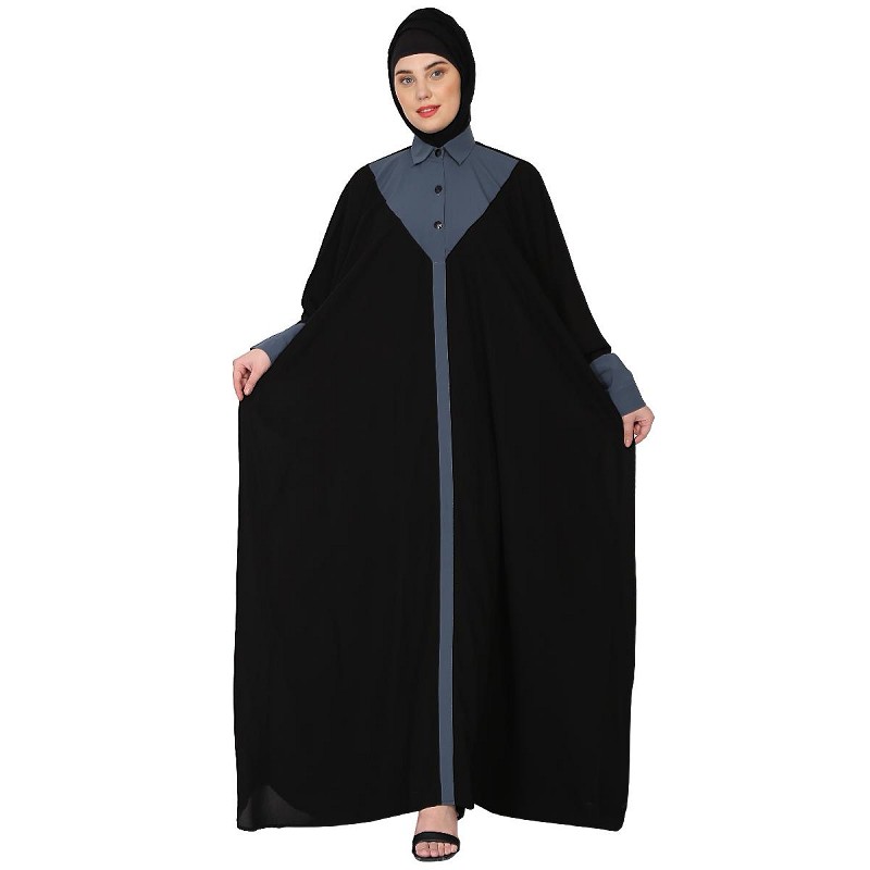 Kaftan abaya Buy Shirt collar Dual color Kaftanat www.shiddat