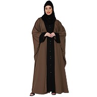 Front Open dual color designer Kaftan - Beige n Black