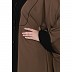 Front Open dual color designer Kaftan - Beige n Black