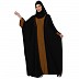 Front Open dual color designer Kaftan - Black n Mustard