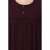 Casual cuff sleeves pleated abaya- Burgundy