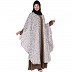Printed Shrug with inner abaya combo -Beige