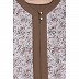 Printed Shrug with inner abaya combo -Beige