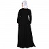 Umbrella cut abaya- Black
