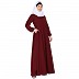 Umbrella cut abaya- Maroon