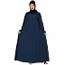 Umbrella cut abaya with Lace work - Teal