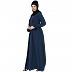 Umbrella cut abaya with Lace work - Teal