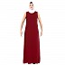 Maroon Co-Ord set- Loose fit front open Top with sleeveless inner abaya 
