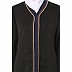 Front open embroidery abaya in Dubai Nida- Black