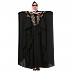 Irani Kaftan with embroidery work- Black