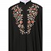 Irani Kaftan with embroidery work- Black