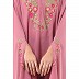 Irani Kaftan with embroidery work- Tulip Pink