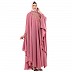 Irani Kaftan with embroidery work- Tulip Pink