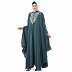Arabian embroidery Kaftan- Mist Green