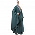 Arabian embroidery Kaftan- Mist Green