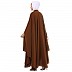 Arabian embroidery Kaftan- Rust Brown