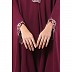 Irani Kaftan with embroidery work- Cocoa Bean