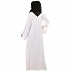 Front open premium CEY fabric abaya- White