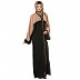 Loose Fit front open Dual color abaya- Black-Skin