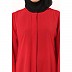 Casual front open abaya- Red