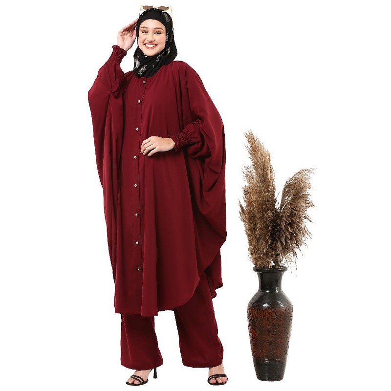 Dusty Blue Ease Signature Modest Co-Ord Set