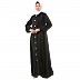 Premium Korean Nida Fabric Loose Fit abaya- Black