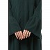 Pleated sleeves abaya- Bottle Green