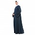 Pleated sleeves abaya- Teal