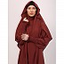 Loose fit inner abaya with a matching cape Instant khimar-Rust Loose fit inner abaya with a matching cape Instant khimar-Rust