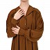 Designer Dress abaya with piping work-Mustard Designer Dress abaya with piping work-Mustard