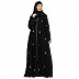 Classic embroidery work abaya-Black Classic embroidery work abaya-Black