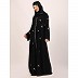 Classic embroidery work abaya-Black Classic embroidery work abaya-Black