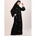 Classic embroidery work abaya-Black Classic embroidery work abaya-Black