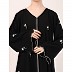 Classic embroidery work abaya-Black Classic embroidery work abaya-Black