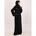 Premium CEY fabric abaya with embroidery work-Black Premium CEY fabric abaya with embroidery work-Black
