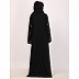 Premium CEY fabric abaya with embroidery work-Black Premium CEY fabric abaya with embroidery work-Black