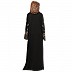 Tik Tok Luxury fabric abaya with embroidery work-Black Tik Tok Luxury fabric abaya with embroidery work-Black