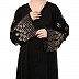 Tik Tok Luxury fabric abaya with embroidery work-Black Tik Tok Luxury fabric abaya with embroidery work-Black