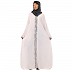 Elegant embroidery work abaya-White Elegant embroidery work abaya-White