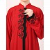 Elegant embroidery work abaya-Red Elegant embroidery work abaya-Red