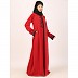 Elegant embroidery work abaya-Red Elegant embroidery work abaya-Red
