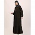3 frilled design abaya-Olive Green 3 frilled design abaya-Olive Green