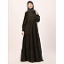 3 frilled design abaya-Olive Green 3 frilled design abaya-Olive Green