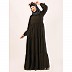 3 frilled design abaya-Olive Green 3 frilled design abaya-Olive Green