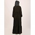3 frilled design abaya-Olive Green 3 frilled design abaya-Olive Green