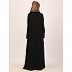 Daily wear front open abaya-Black Daily wear front open abaya-Black